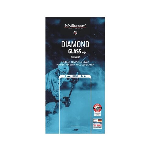 MYSCREEN Diamond Glass Edge 2.5D, full glue kaljeno steklo za Xiaomi Redmi Note 9 Pro, črno Cene