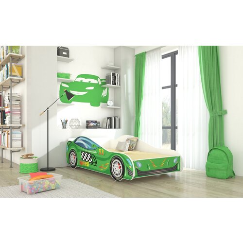 ADRK Dje�ji krevet SPEED s madracem i LED rasvjetom 160x80 cm - ZELENA Cijene