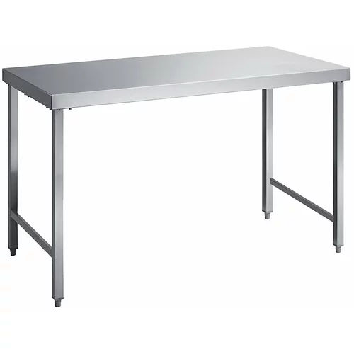  Delovna miza iz nerjavnega jekla, delovna višina 850 mm, šxg 1400 x 700 mm, brez odlagalne police