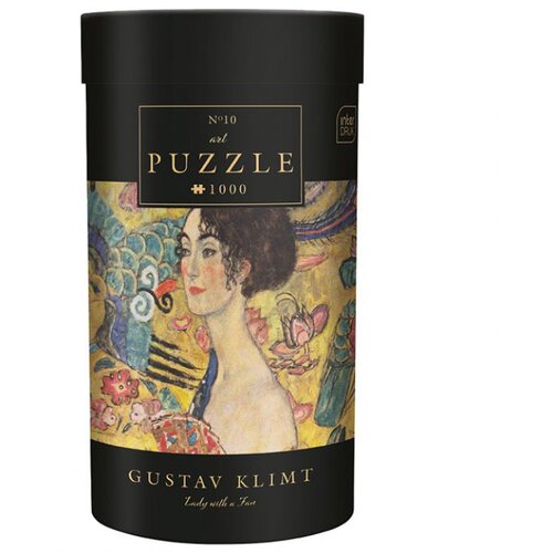 Puzzle 1000 KOM TUBA ART.10 GUSTAV KLIMT &amp;quot;LADY WITH A FAN&amp;quot; INTERDRUK Slike