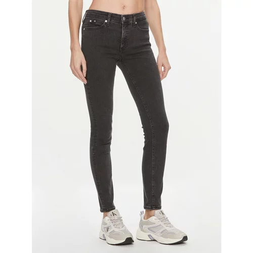 Calvin Klein Jeans Jeans hlače J20J222448 Črna Skinny Fit