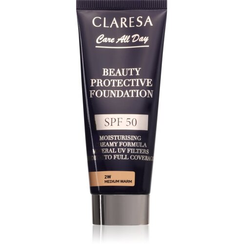 Claresa Care All Day Beauty Protective Foundation za&amp;scaron;čitni tekoči puder SPF 50 odtenek 2W Medium Warm 30 ml Slike