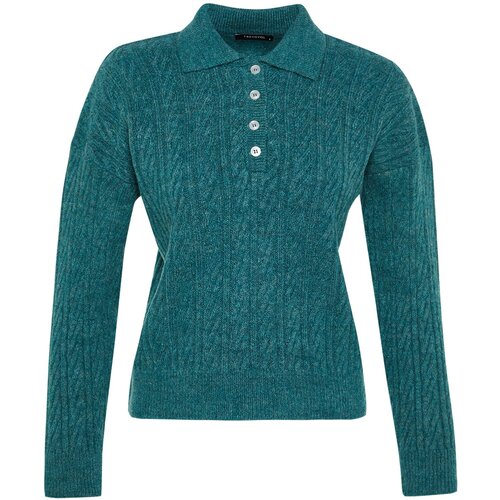 Trendyol Sweater - Khaki - Regular fit Cene