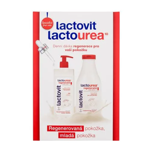 Lactovit LactoUrea Regenerating Set losion za tijelo Lactourea Regenerating Body Milk 400 ml + gel za tuširanje Lactourea Regenerating Shower Gel 500 ml za ženske