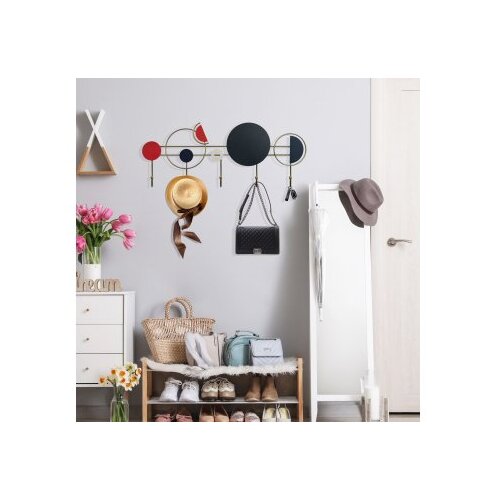 WALLXPERT metalna zidna kuka multicolor lydia Slike