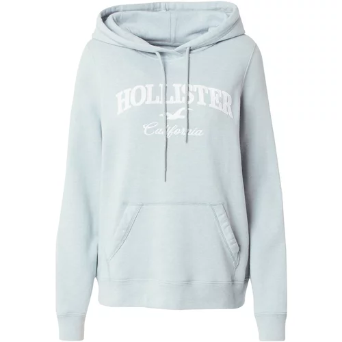 Hollister Sweater majica pastelno plava / bijela