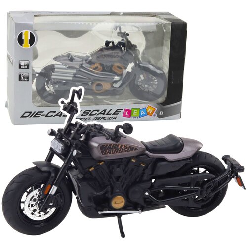 Metalni motor Chopper sa zvučnim i svjetlosnim efektima 1:12 - sivo/crni Cijene