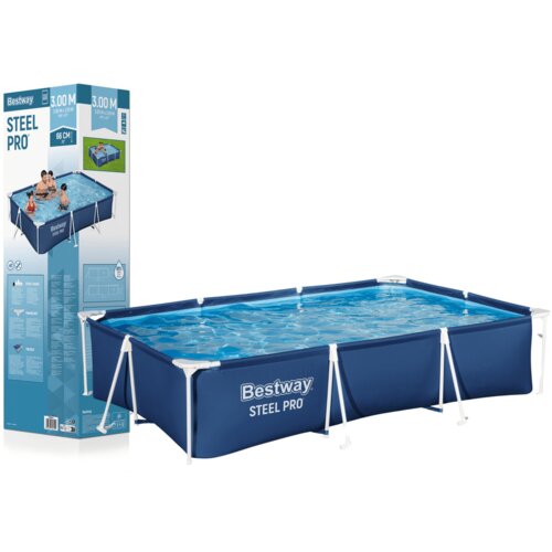  Vrtni bazen z okvirjem 300 cm x 201 cm x 66 cm Bestway 56404 Slike