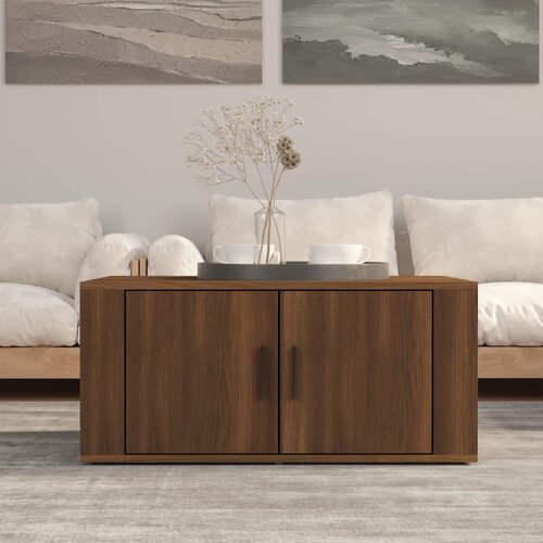The Living Store Stolić za kavu Smeđa hrasta 80x50x36 cm konstruirano drvo Cijene