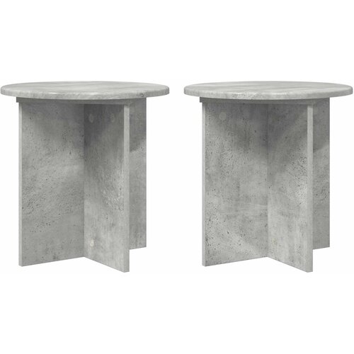  Stalak za biljke 2 pcs Betonska siva 40 x 40 x 40 cm Slike