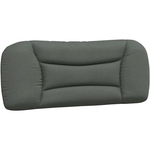 VidaXL okvir za krevet s uzglavljem tamnosivi 100x200 cm od tkanine Slike