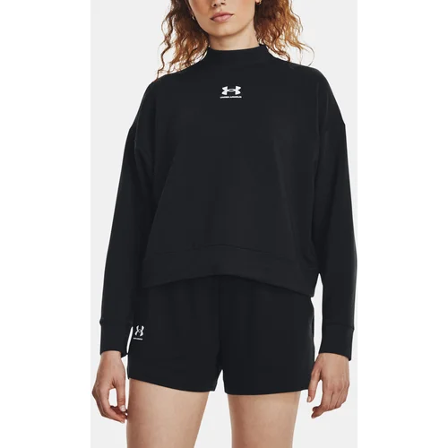 Under Armour Sweatshirt UA Rival Terry Mock Crew-BLK - Women