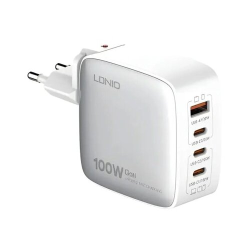 Ldnio CHARGER 4 PORT (1A3C) 100W 15V 5A Q408 POLNILEC Cene