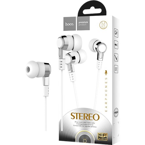 hoco. Slušalice sa mikrofonom, 3.5 mm,dužina kabela 1.2 met,bijela – M52 White Cijene