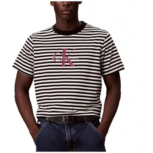 Calvin Klein Jeans Majice s kratkimi rokavi SS 20S STRIPE JERSEY MON Črna Cene