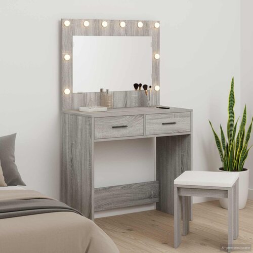  Toaletni stol Siva Sonoma 78,5 x 41 x 135 cm Konstruirano drvo Cijene