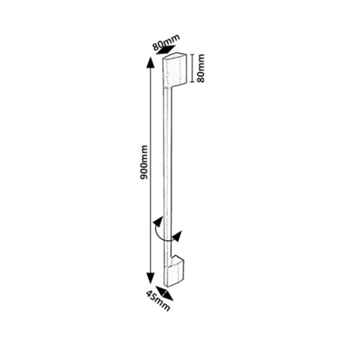 Rabalux 77053 - LED spolja&amp;scaron;nje zidno svetlo ZILINA LED/8W/230V IP54 90 cm crna Slike