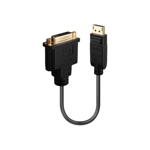 Lindy 41004 prilagodnik za video kabel 0,15 m DisplayPort DVI-D Črno Cene
