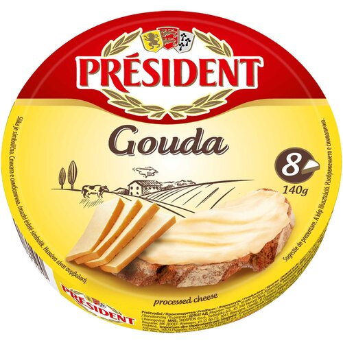 President Sir topljeni Cheddar 140g Cene