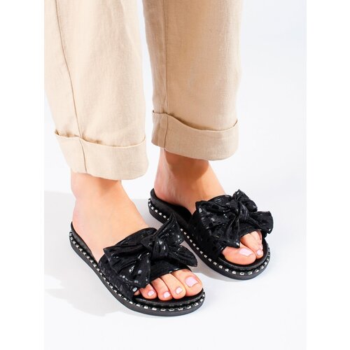 W. POTOCKI Women's slippers on thick soles black Potocki Slike