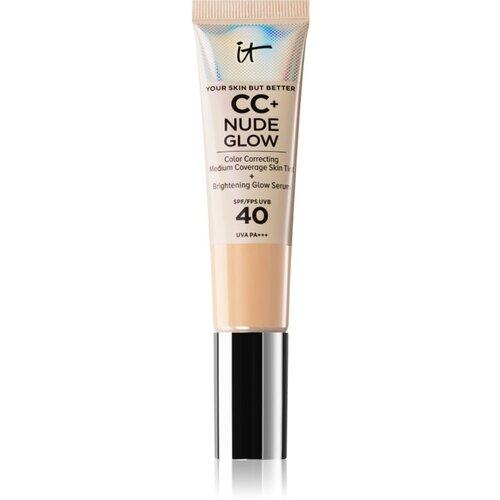 IT Cosmetics Your Skin But Better CC + Nude Glow tekoči puder za posvetlitev kože SPF 40 odtenek Fair Ivory 32 ml Slike