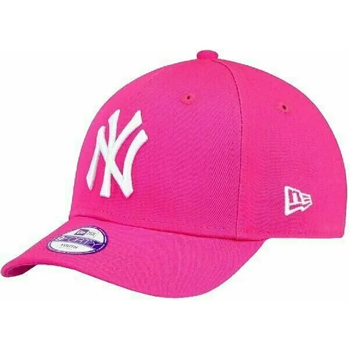 New York Yankees 9Forty K MLB League Basic Hot Pink/White Youth Šilterica