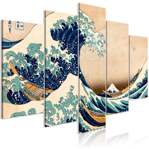  Slika - The Great Wave off Kanagawa (5 Parts) Wide 200x100 Slike