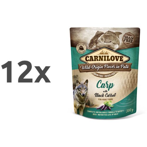 Carnilove dog adult - krap & črno korenje, vrečka 300g 12 x 300 g Cene
