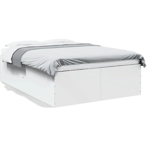 vidaXL Posteljni okvir be 135x190 cm inženirski les Cene