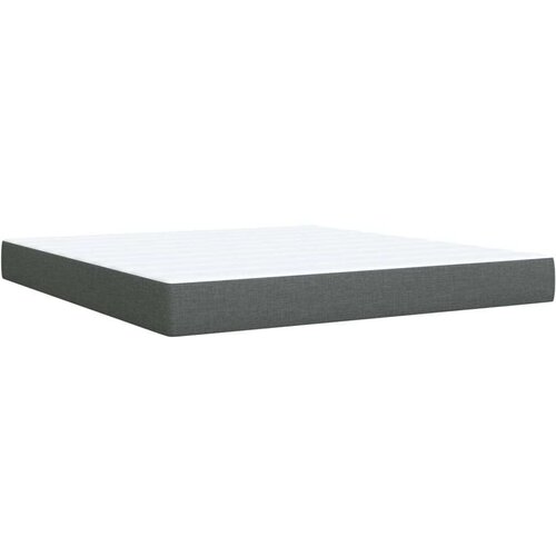 VidaXL Okvir kreveta s oprugama i madrac svjetlosivi 180x200cm tkanina Slike