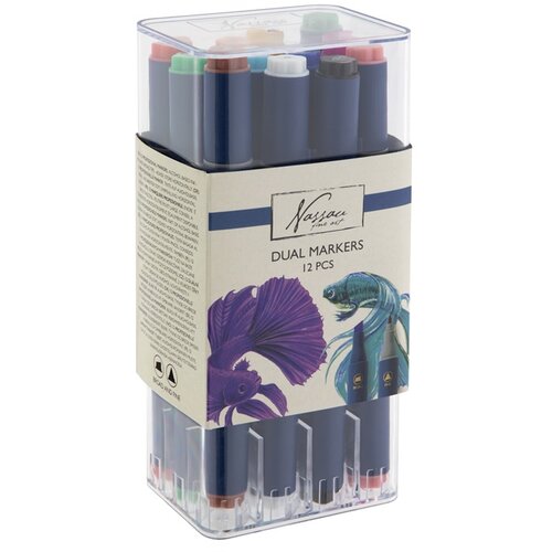  Set dvostranih markera Nassau Fine Art 12 kom KORIŠTENO Cijene