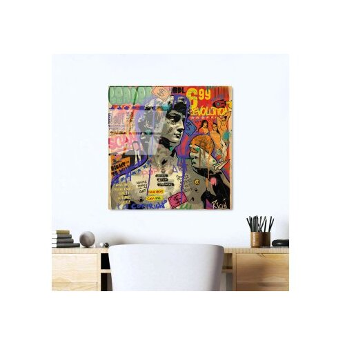 Wallxpert Slika od kaljenog stakla 50x50cm Slike