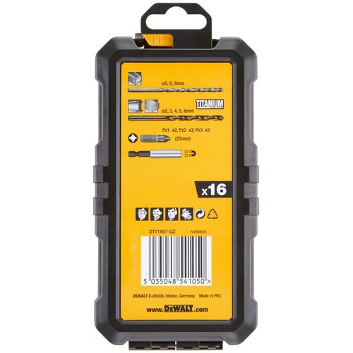 Dewalt 16 djelni set svrdla u plastičnoj vrećici Cijene
