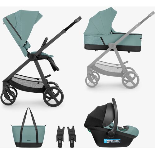 Kikka Boo Kolica Mia premium 3in1 set sa I-SIZE I-Prime autosedi&amp;scaron;tem i tvrdom korpom Mint Slike