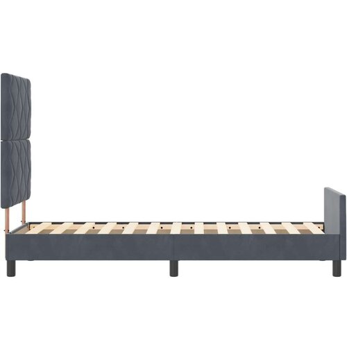 VidaXL Krevet od tamnosivog bar&amp;scaron;una 80x200 cm Slike