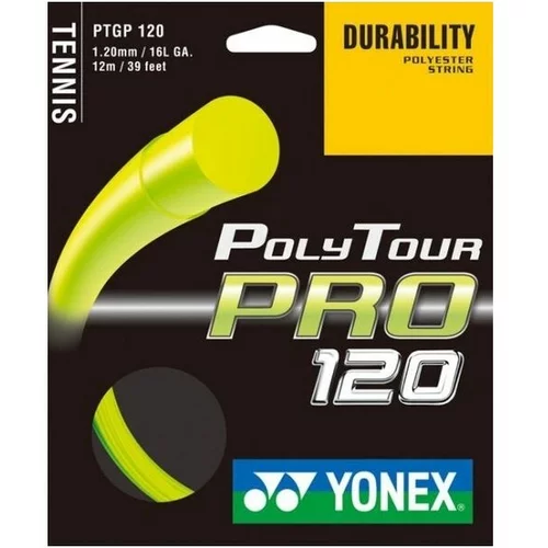 Yonex POLY TOUR PRO 120 Žica za teniski reket, žuta, veličina
