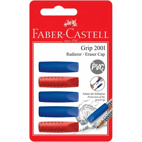 Faber-castell Radirka Faber-Castell Grip pokrovček, 5 kosov