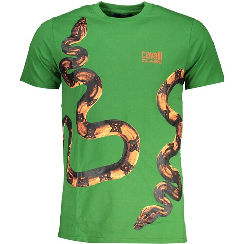 Cavalli Class GREEN MEN&#39;S SHORT SLEEVED T-SHIRT Cene