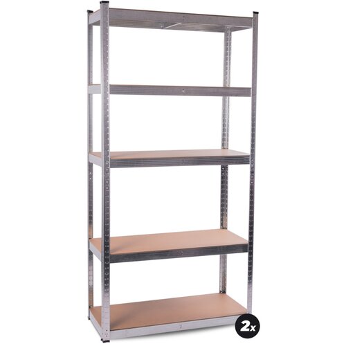 Aga 2x Metalna polica 180 x 90 x 40 cm 5 polica AGA MR4600-2 Cijene