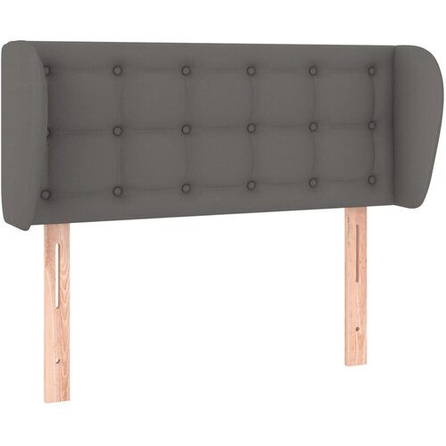 Maison Chic Vzglavna omarica - Nočna omarica - Posteljna omarica z ušesi sivo 103x23x78/88 cm umetno usnje, (21708734) Cene