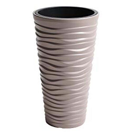 Plastična saksija plastična sand slim 30X52CM moka sa uloškom pr DPSA300-7529U Slike