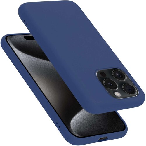 Cadorabo Ohišje je združljivo z Apple iPhone 15 PRO in tekoča modra - Zaščitni ovitek iz prožnega silikona TPU, (20860434) Cene