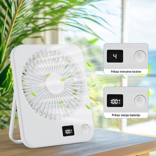  Stoni USB mini ventilator sa displejem Slike