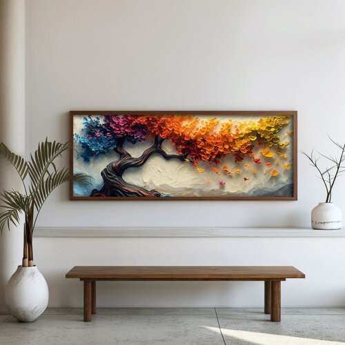 WALLXPERT FAH153-150 Multicolor Decorative Framed MDF Painting Cene