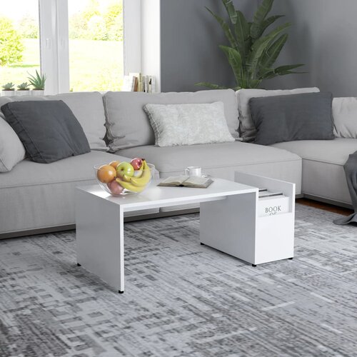  Stolić za kavu bijeli 90 x 45 x 35 cm konstruirano drvo Cijene