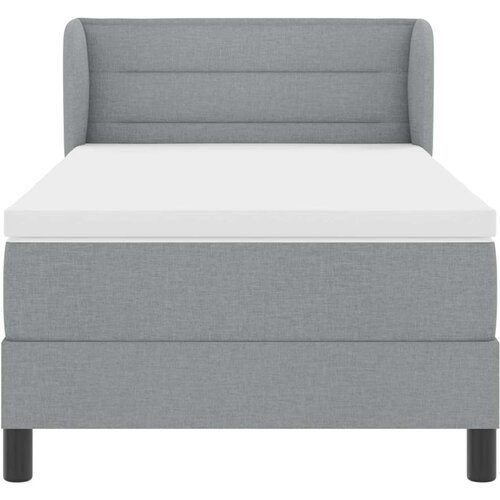  Krevet s opruga kutije Svjetlosiva 80 x 200 cm tkanina Slike