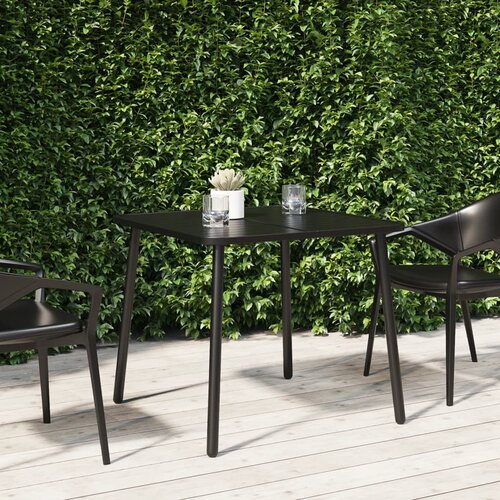 vidaXL Vrtna miza antracitna 80x80x71 cm jeklo Cene