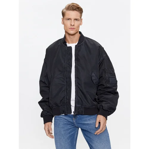 Calvin Klein Jeans Bomber jakna J30J323474 Črna Oversize