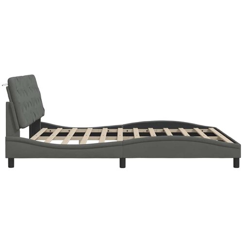 Okvir kreveta s LED-om bez madraca 180x200 cm od tkanine Slike