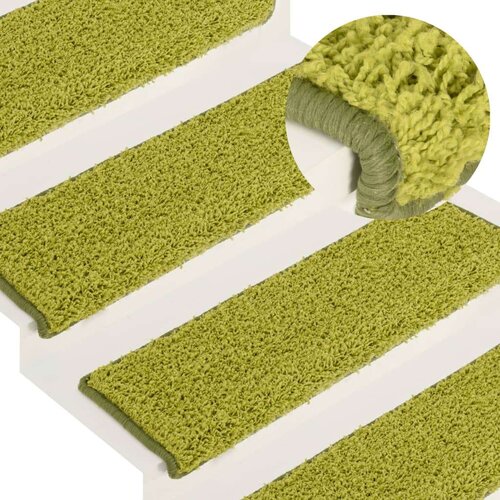 Tepisi za stepenice 15 kom 65x21x4 cm zeleni Cijene